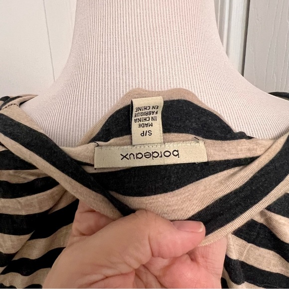 Bordeaux Striped Dress G3 - Picture 5 of 6